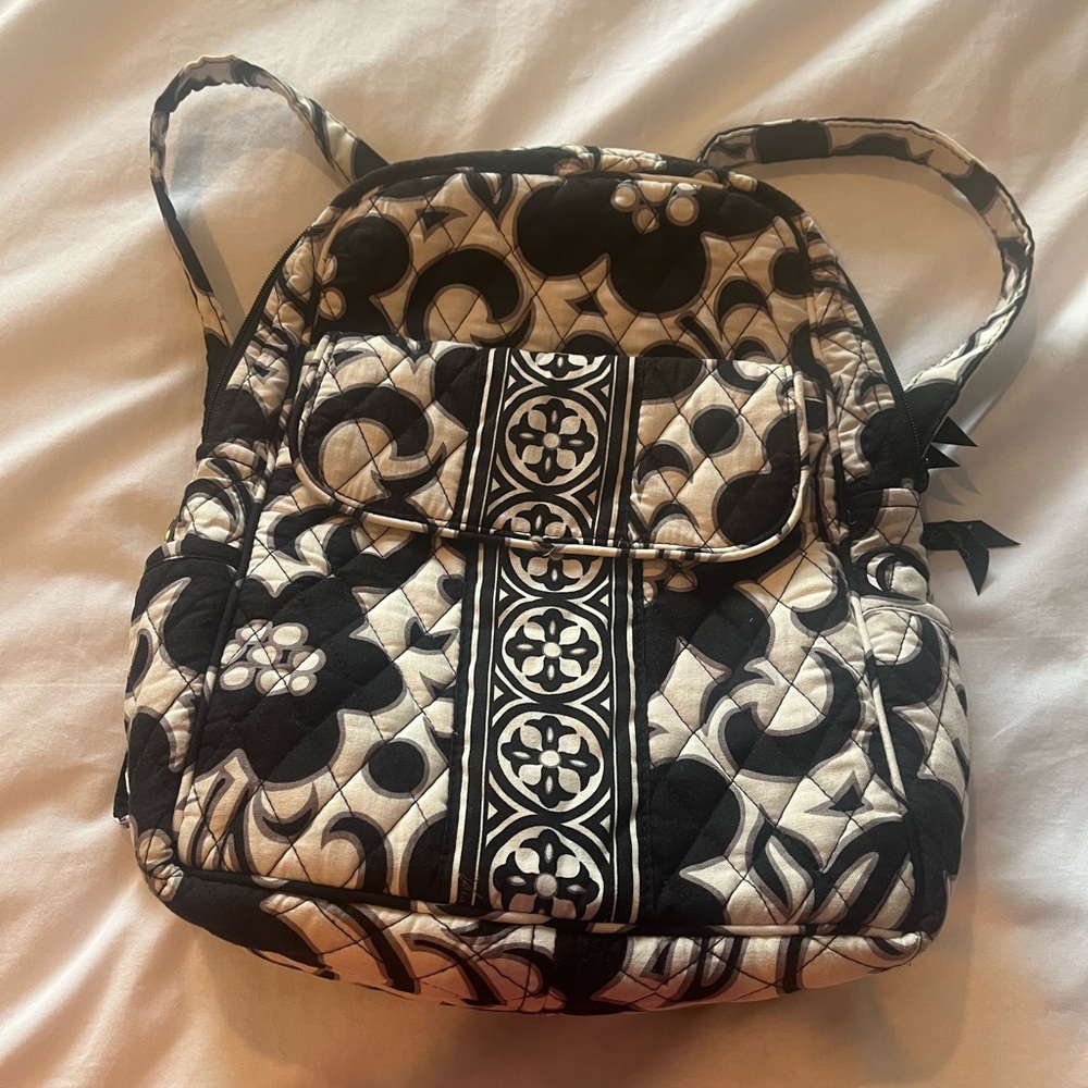 Vera Bradley Black and White Geometric Backpack